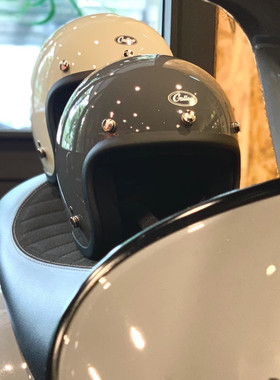 台湾gallop小体头盔凯旋复古机车vespa踏板安全帽男女幼兽3/4半盔