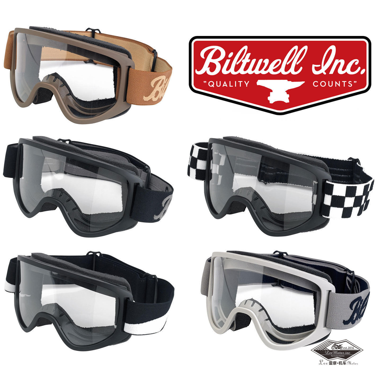 雷摩机车正品Biltwell摩托车护目镜风镜哈雷户外骑行防风眼镜