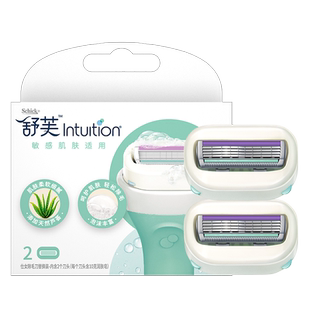 舒芙刮毛刀替换头schick舒适女士剃毛刀脱毛刀舒芙替换刀头皂头装