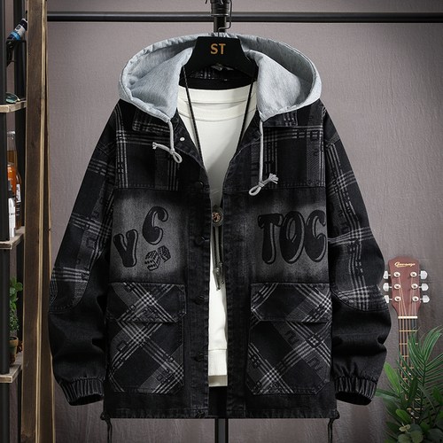 不起球不褪色新款牛仔外套