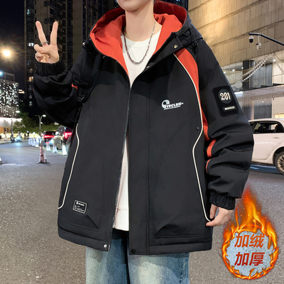 不起球不褪色不缩水加绒加厚外套