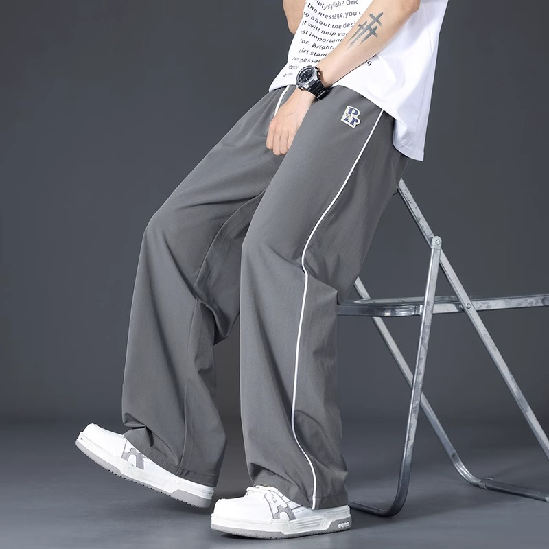 不起球不褪色凉感冰丝休闲长裤子