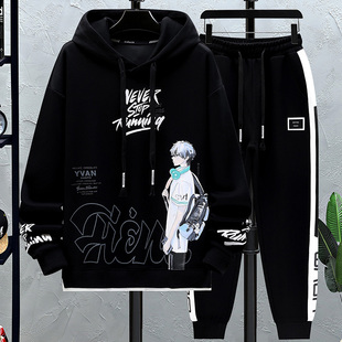 12岁男孩13初中学生14潮流帅气15大童男装 卫衣运动套装 长袖 春秋季