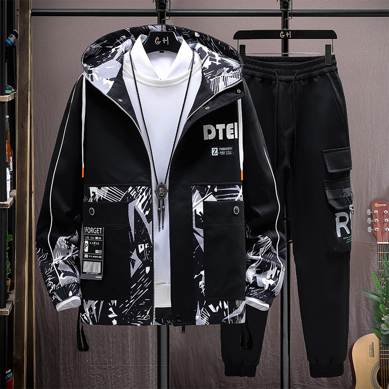 青少年学生外套夹克一套装