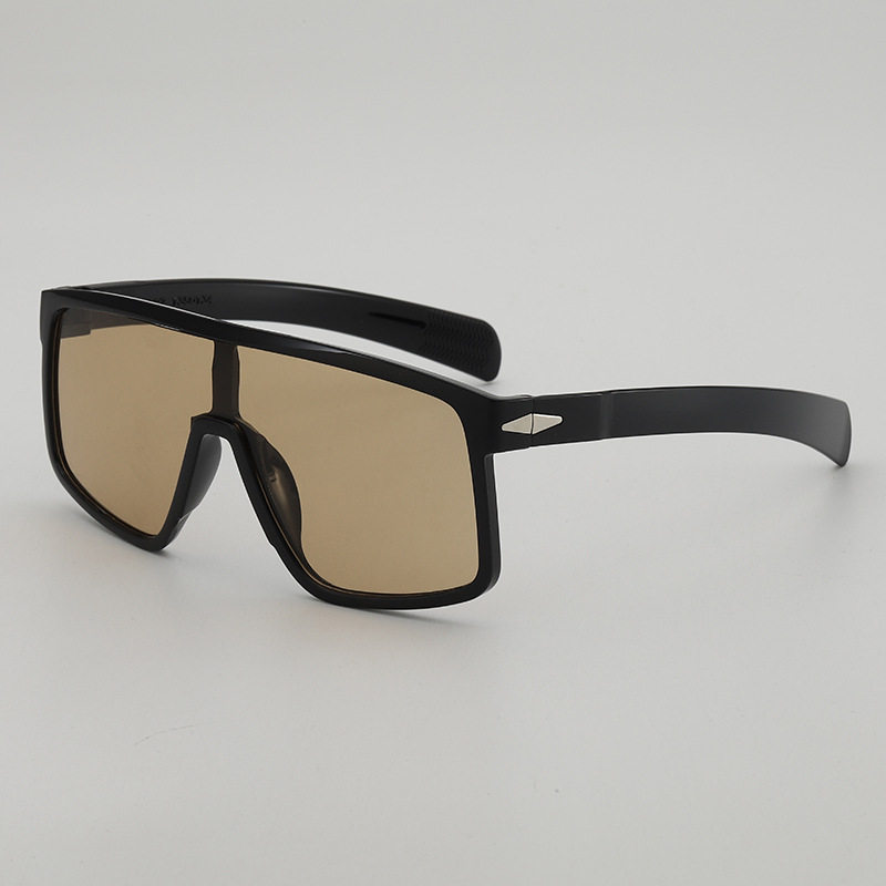 欧美复古男骑行防风太阳眼镜个性大框防晒墨镜时尚连体片运动眼镜