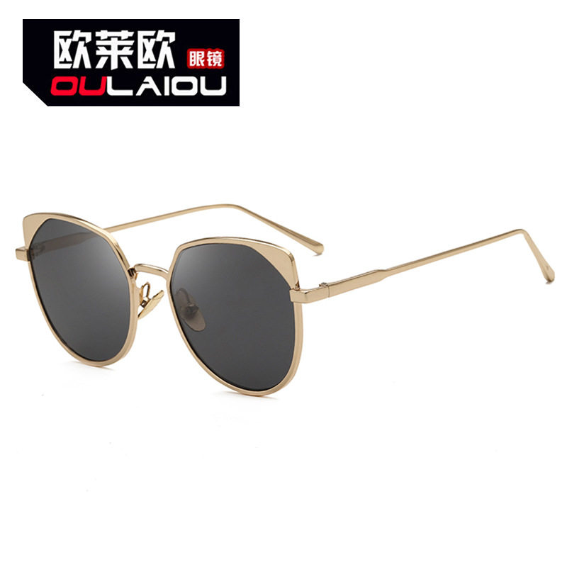 欧莱欧欧美时尚金属太阳眼镜2025新款蛤蟆镜9083墨镜太阳镜