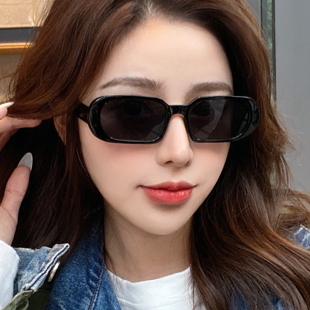 小方框墨镜女2025新款透明豹纹太阳镜男士欧美跨境防紫外线