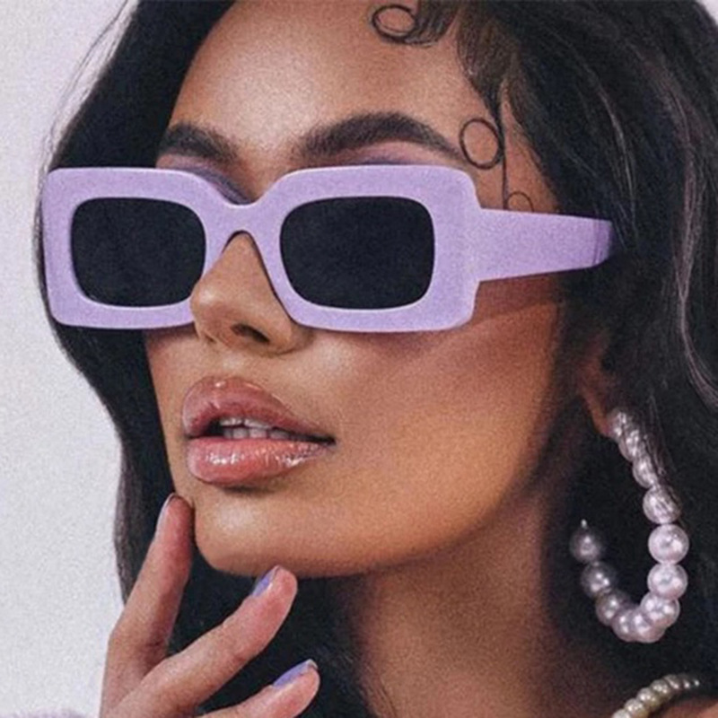 新款欧美街头时尚凹造型眼镜网红小方框遮阳太阳镜sunglasses