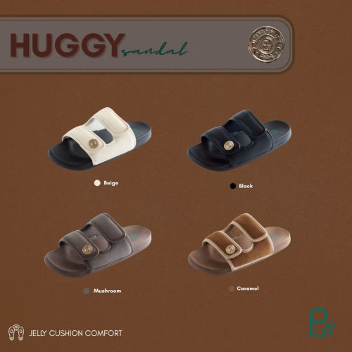 泰国潮牌 puffshoes 拼色描边超柔软双杠拖鞋