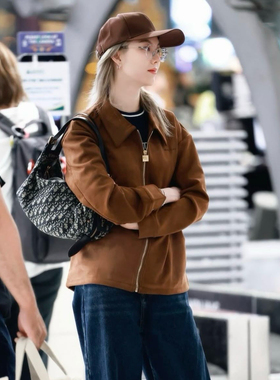 泰国潮牌 wacay复古麂皮绒外套夹克美式宽松上衣 orm同款