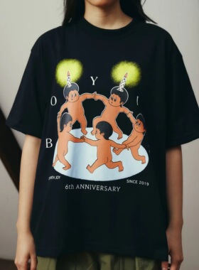 泰国潮牌boyis 六周年限定纯棉短袖T恤