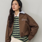 泰国潮牌 alwayswonder 摩卡棕短外套