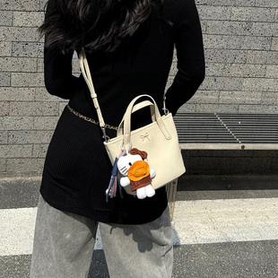小眾設計手提包包女夏季 百搭水桶包單肩斜挎包 托特包時尚 2025新款