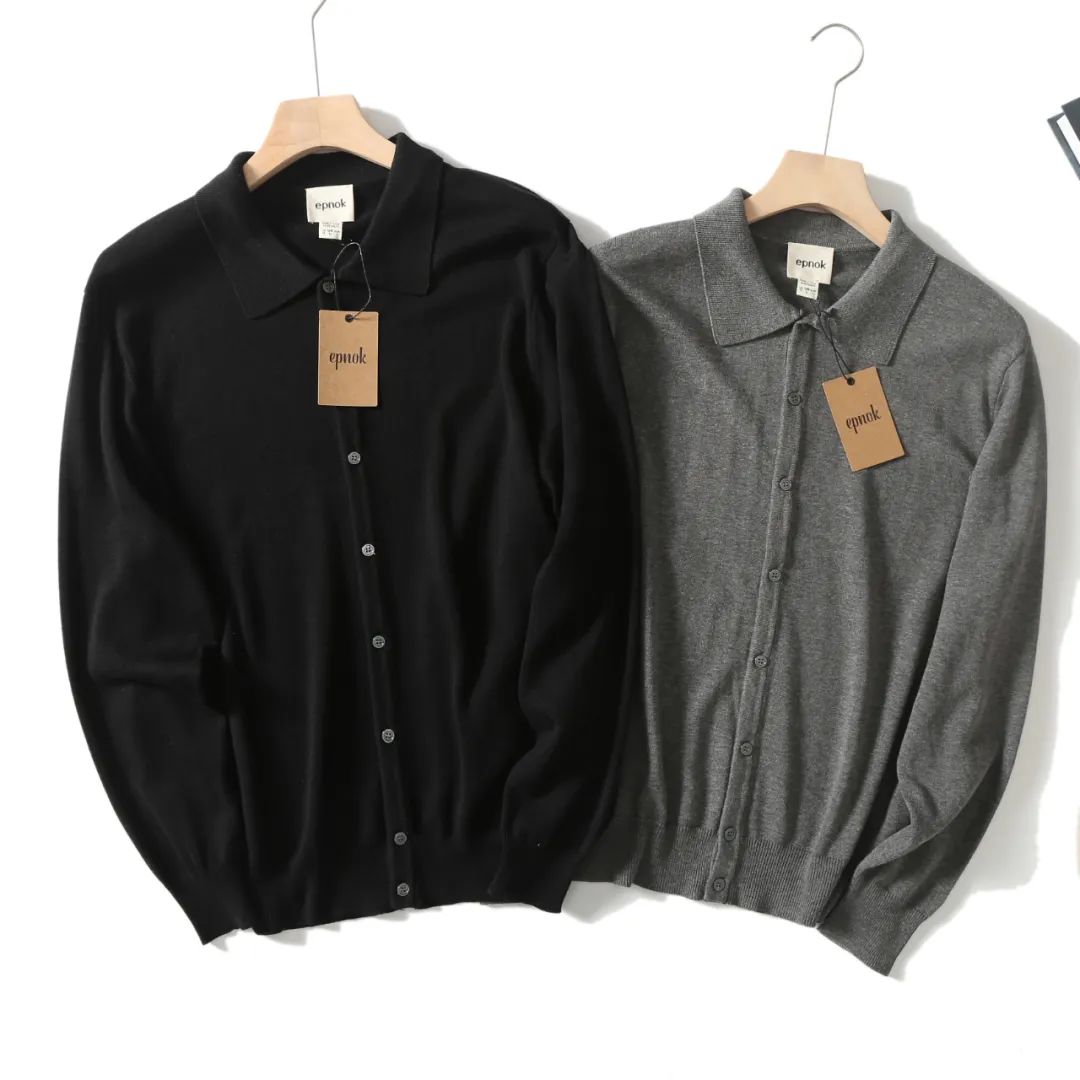 翻领弹力纯色打底衫毛衣外套