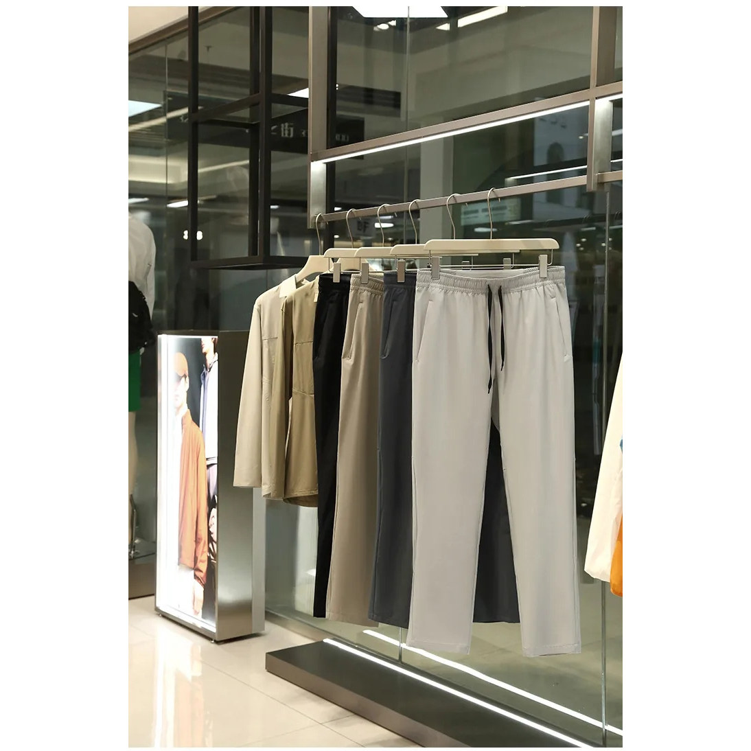 口袋轻薄夏季男士透气休闲长裤