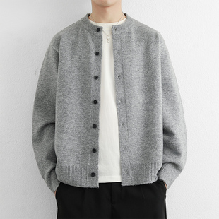 2025春秋季新款针织开衫外套男款宽松休闲百搭上衣青少年大童毛衣