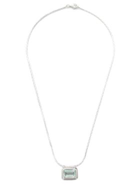 YI COLLECTION 珠宝 绿色紫水晶925纯银蛇骨项链