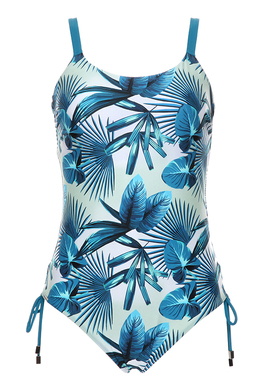 【特价】SELMARK欧洲进口夏日性感泳装印花沙滩度假连体泳衣B7758