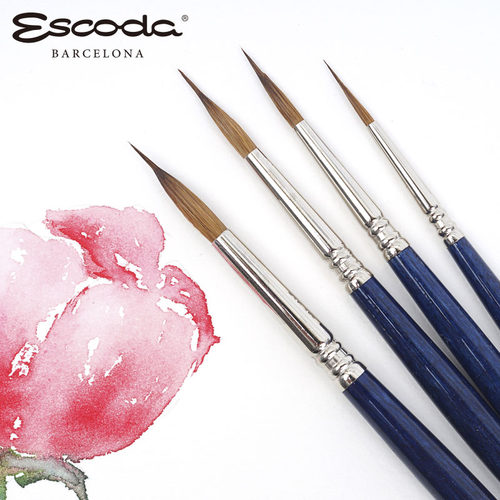escoda尖锋优美桅杆电线水彩画笔