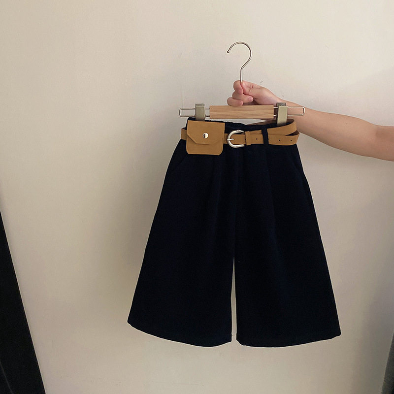 女童秋冬2025新款加绒宽松休闲裤腰带加绒直筒阔腿裤中大童裤子潮,童装/婴儿装/亲子装,裤子,淘宝优惠券,粉丝福利购,淘宝优惠卷