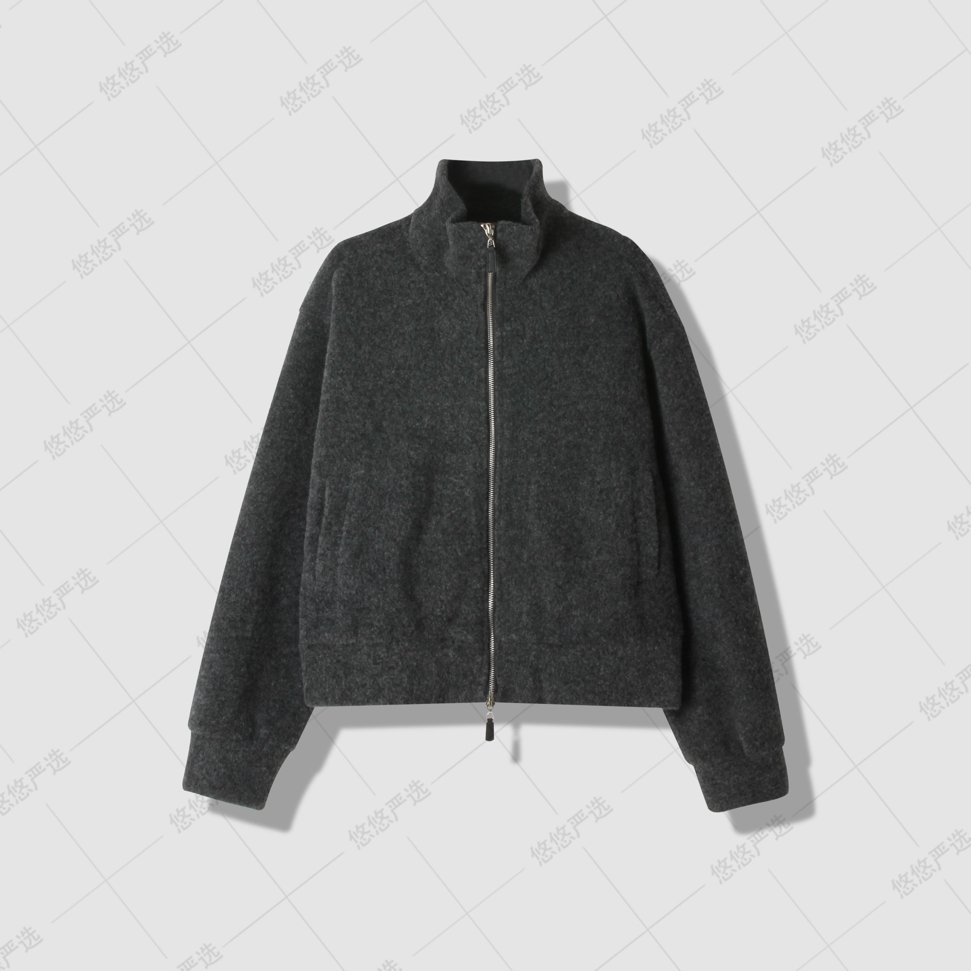 【今日专享价】羊毛韩系百搭欧若风休闲简约短款宽松外套