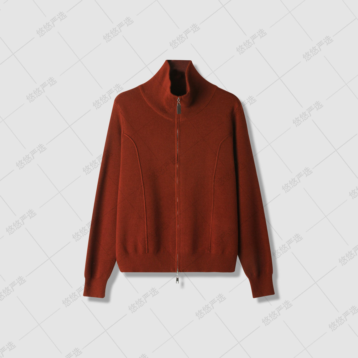 【悠悠粉丝专享】25年秋冬新款双拉链翻领小香风毛衣外套针织开衫