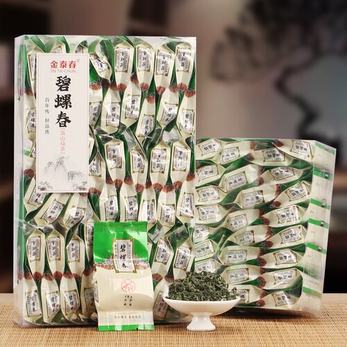 碧螺春绿茶炒青新茶春茶日照充足高山云雾茶叶散装500g小袋装