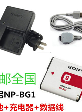 索尼DSC-WX1 W50 H3 H7 H9 H10 H50相机NP-BG1电池+充电器+数据线