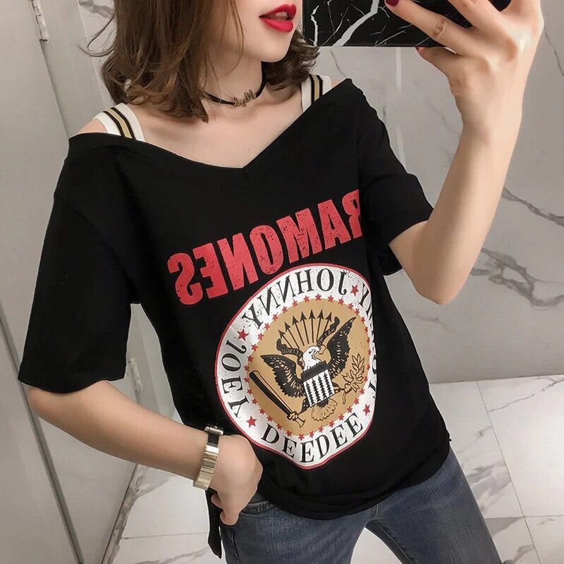 胖mm夏装新款2019大码女装短袖女T恤宽松显瘦遮肚上衣胖妹妹200斤