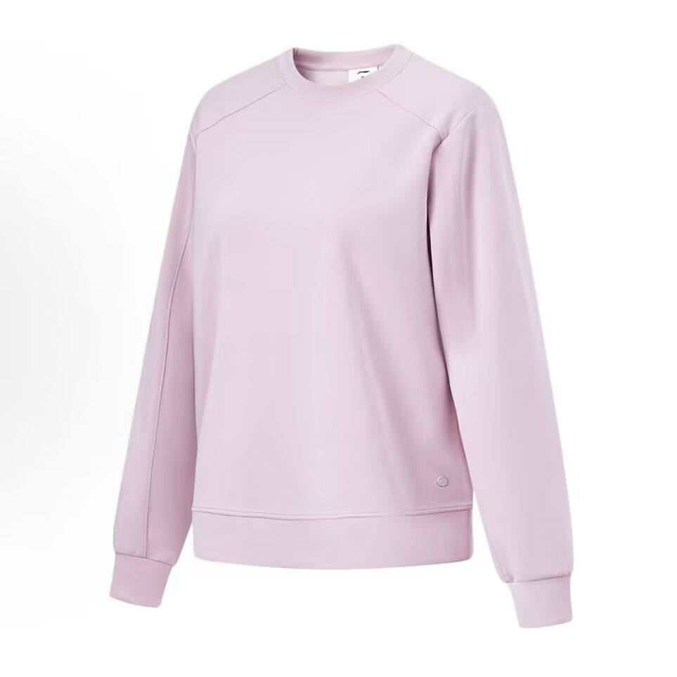 LiNing李宁 女子套头纯色圆领无帽针织运动休闲卫衣,运动服/休闲服装,运动卫衣/套头衫,淘宝优惠券,粉丝福利购,淘宝优惠卷