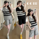 套装 2026夏孕妇针织冰丝休闲运动套装 假两件阔腿短裤