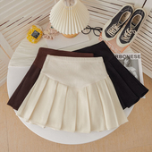 春装 孕妇装 半身裙孕妇裙春 外穿抽绳百褶短裙2026新款 孕妇裙子春季