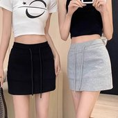 孕妇半身裙夏季 简约显瘦卫衣休闲短裙包臀裙 新款