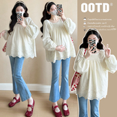 2025新款 有货春秋打揽宽松温柔绣花百搭镂空刺绣娃娃衫