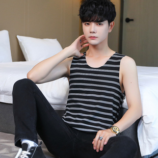 冬季加绒加厚保暖背心男士德绒无痕V领内衣德荣紧身无袖打底上衣