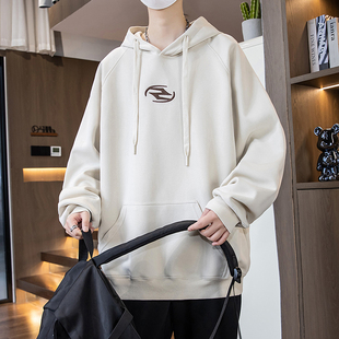 青少年春秋季新款圆领卫衣男运动时髦长袖初高中学生潮流帅气套装