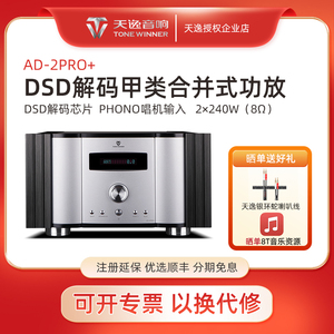Winner/天逸 AD-2PRO+家用专业甲类hifi大功率功放低音炮放大器