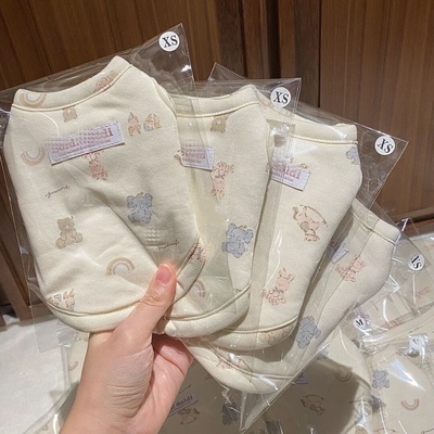 软糯可爱宠物秋冬季加绒保暖背心马甲泰迪比熊小型犬狗狗猫咪衣服