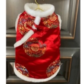 狗狗衣服泰迪比熊过年结婚礼服猫咪汉服宠物新年喜庆唐装 秋冬加厚