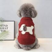 宠物衣服秋冬款 毛衣背心狗狗雪纳瑞泰迪比熊约克夏柴犬 无袖