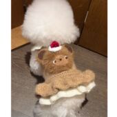 小狗狗衣服宠物秋冬款 泰迪比熊雪纳瑞小型犬简约秋冬毛衣外套