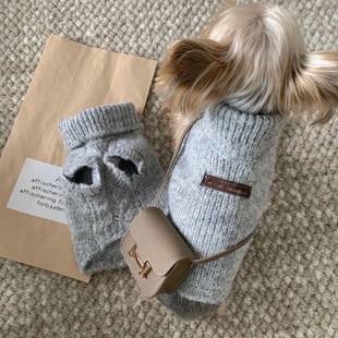 狗狗衣服毛衣秋季秋冬小型犬超小体博美比熊马尔济斯宠物衣服