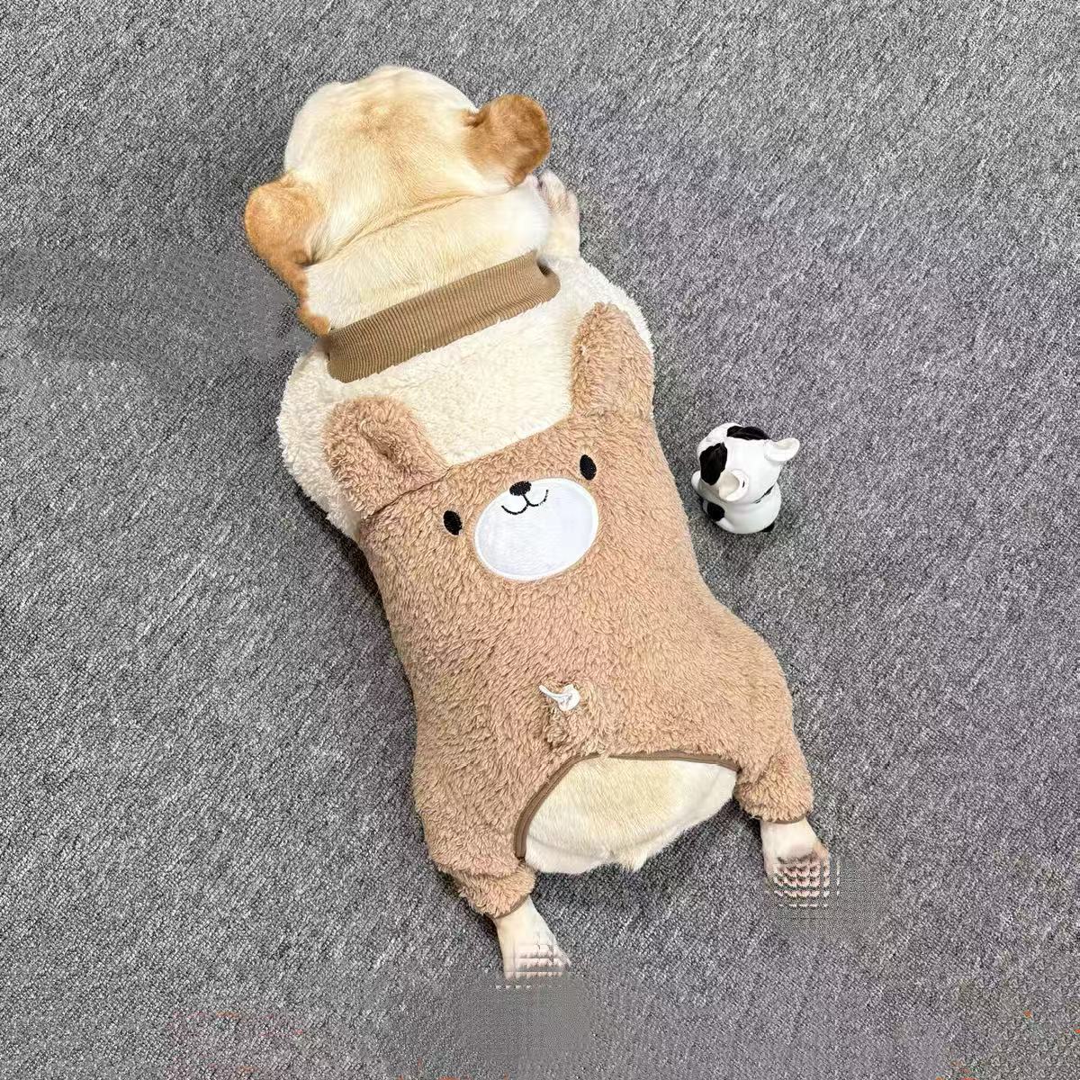 法斗巴哥衣服柴犬胖狗加厚服饰宠物狗斗牛加绒保暖卫衣秋冬装