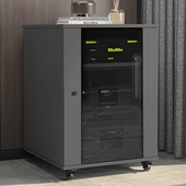 优标影音柜功放机柜影院器材设备专业音响功放机架带门KTV视听柜