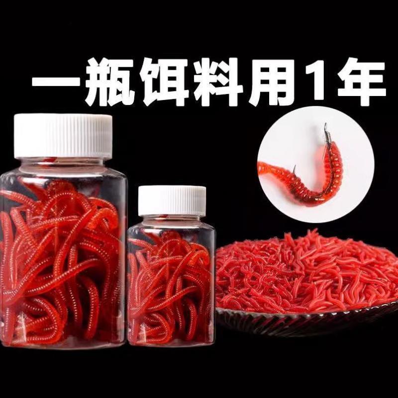 仿生蚯蚓通杀鱼饵红虫饵料路亚鲫鱼鲤鱼草鱼钓饵野钓鱼食假饵