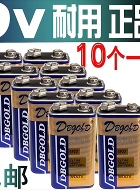 DBGOLD 9伏9V1604G 6F22烟雾感报警器万用表寻线仪话筒探测器电池