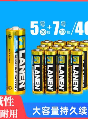 5号电池7号挂钟表玩具电视空调遥控器碱性五号七号1.5VAAA干电池