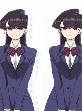 墨染青丝假发定制《古见同学有交流障碍症》古见硝子Komi cos假发