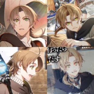 墨染青丝假发定制无职转生鲁迪乌斯cos假发一件定做各种人物假毛