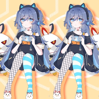 来图定制cos假发墨染青丝